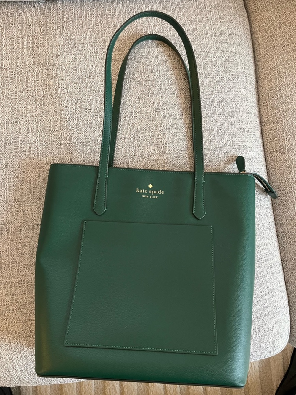 RARE Dark Green Kate Spade Tote - Picture 9 of 13